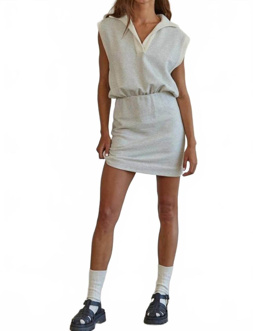 NEW BY TOGETHER women's cheer on sleeveless dress in white